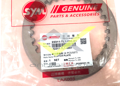 SYM MAXSYM TL500/508 CLUTCH PLATE SET/4PCS 22311-TL1-000-A1 | eBay
