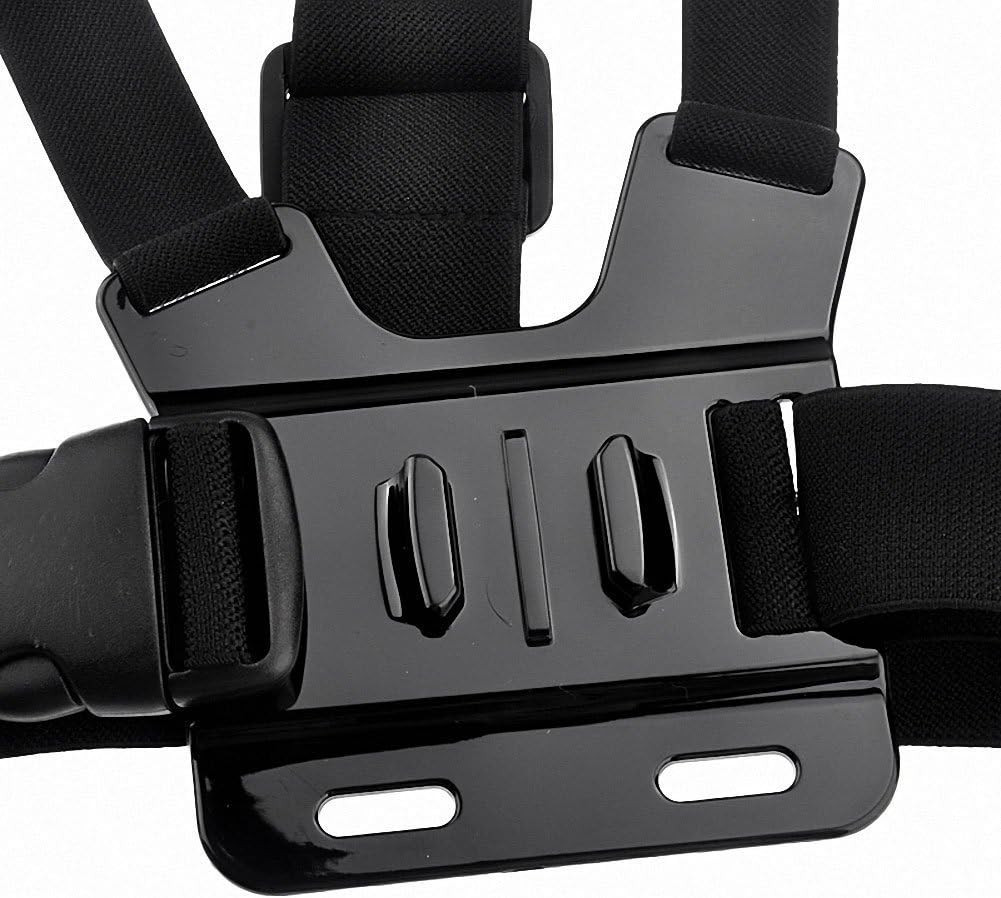 TEKCAM Chest Harness Mount Adjustable Chest Strap Belt with J Hook Compatible wi