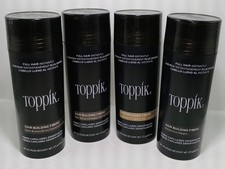 TOPPIK 27.5g Hair Fibers: BLACK, DARK BROWN, MEDIUM BROWN, LIGHT BROWN, GRAY