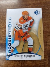 2025-26 Upper Deck SP Hockey Beckett Sennecke Rookie Authentic Blue #108 RC