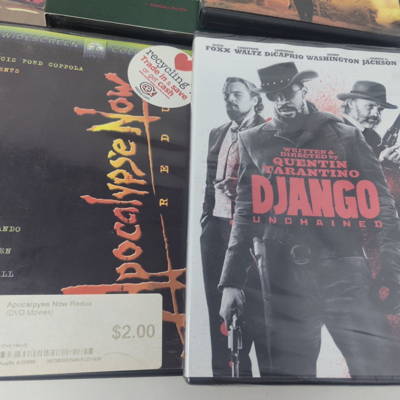 7 Movie Action Thriller Lot - Django Unchained SEALED, John Wick, Baby Driver image 2
