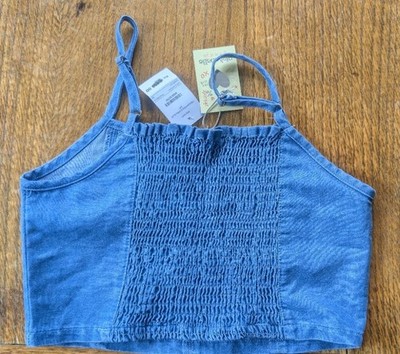 Mädchen Denim Crop Top (ODEL-Pinkabelle) 8-9 Jahre und kurz 10-11 Jahre 