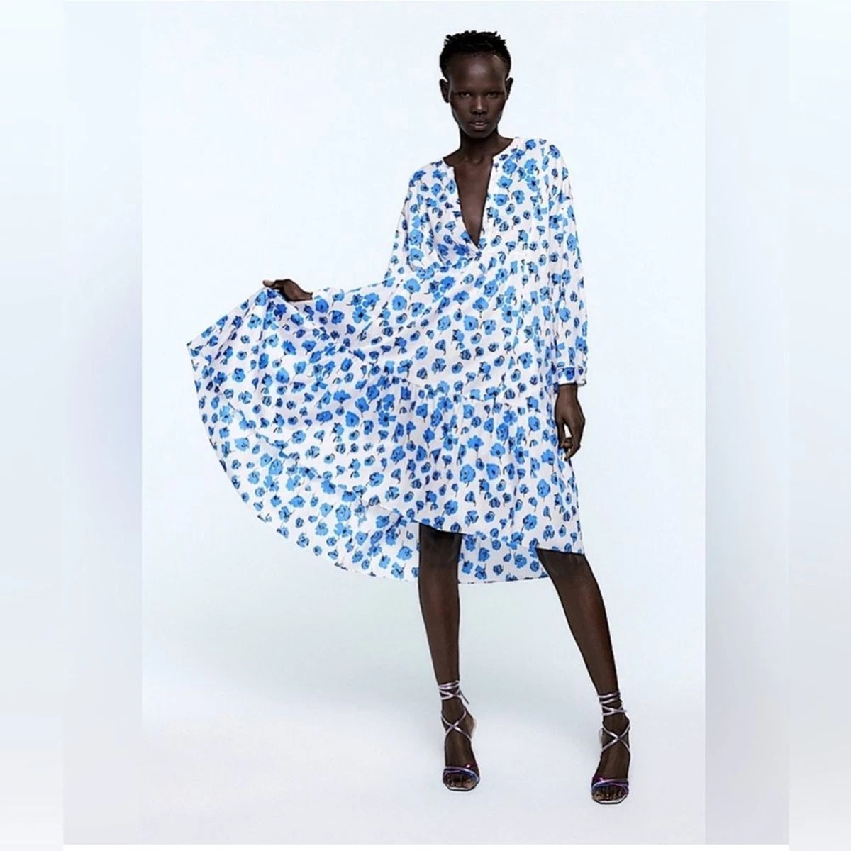 Zara Blue Dresses for Women for sale | eBay
