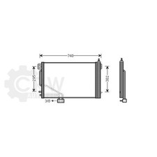 Condensateur Mercedes 200