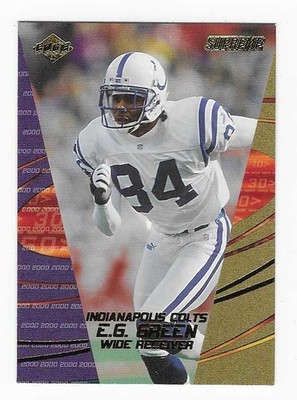 2000 Collector's Edge Supreme E.G. Green Indianapolis Colts Football Card #56