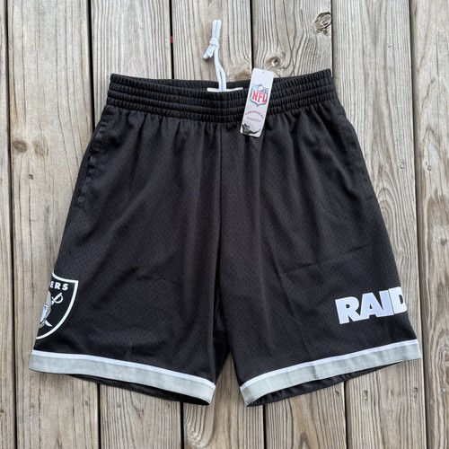 Herren Mitchell & Ness NFL Oakland Raiders Mesh Shorts schwarz Large