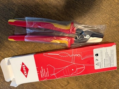Knipex VDE Insulated StepCut XL Cable Shears, 225 mm, Multigrip Handle