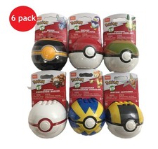 Pokémon💫Lote de 6 Mega Construx Series Personaje PokeBall🧸Conjuntos de Construcción