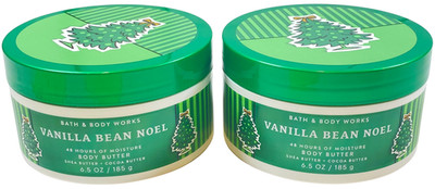 Set of 2 ALL NEW Vanilla Bean Noel Whipped Body Butter 6.5 oz Bath & Body Works