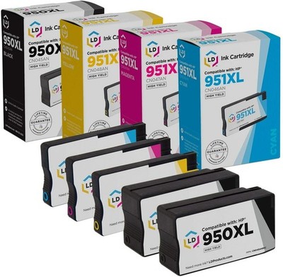 LD 5pk COMP Cartridge Set for HP 950 XL 951XL OfficeJet Pro 8600 Premium Plus