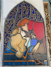 Disneyland Paris Chateau Sleeping Beauty Hanging Stained Glass Panel LE 
