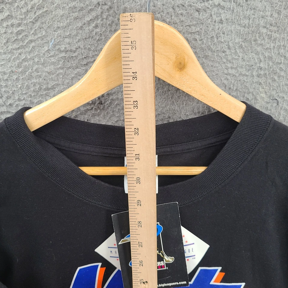 Vintage New York Mets Shirt Mens 2XL Black Mike Piazza Majestic 90s Y2K NWT - Image 4 of 4