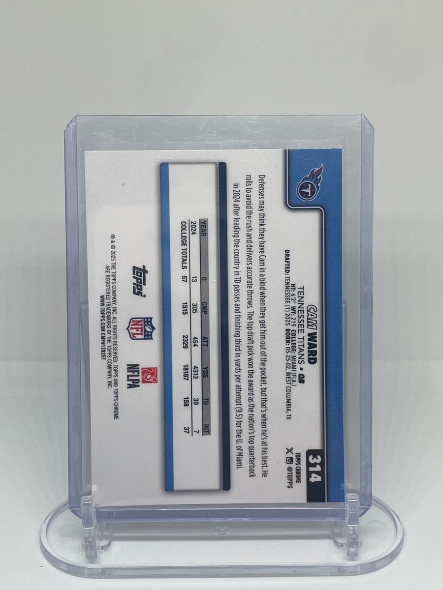 2025-26 Topps Chrome Cam Ward Hot Pink X Fractor Mega Exclusive | eBay