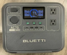 Bluetti Portable 1000W 768WH Power Station  - Black  AC70