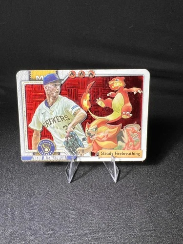 Custom Jacob Misiorowski Fire Pokemon Baseball Card