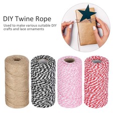 4Pcs Wrapping String Rope Twisted Cotton Baker Twine Cord DIY Craft Hand Made