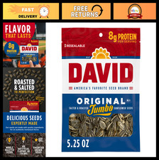 Roasted Salted Jumbo Sunflower Seeds, Keto Friendly, 5.25oz, 12 Pack - Healthy