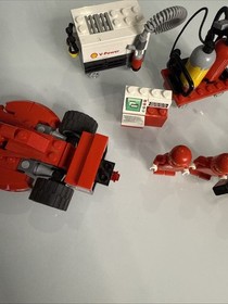 Vtg LEGO Racers: Ferrari F1 Fuel Stop (8673) Set Complete 2006 Retired