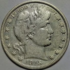 1915-D 50C Barber Half Dollar Very Fine Full “LIBERTY”