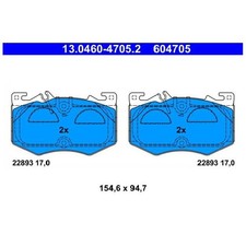 Satz Bremsbeläge Bremsklötze vorne für Mercedes CLA C118 X118 GLA H247 id9131
