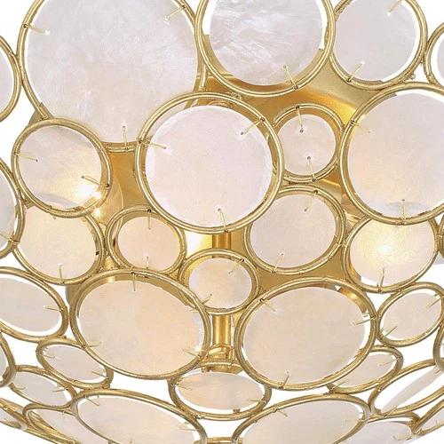 Crystorama PAL-524-GA Palla Semi-Flush Mount Antique Gold - Picture 5 of 7