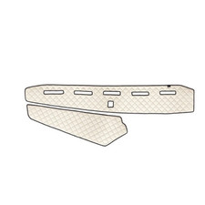 Beige Eco Leather Dashboard Mat for Volvo FH4 Euro 6 Eco-Leather RightHand Drive