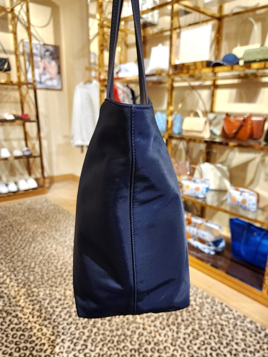 Authentic New Tory Burch Navy Nylon Large Tote Travel Shoulder Bag