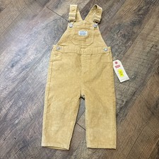 Levi s Baby Beige Brown Corduroy Overalls Boys Size 24M Vintage Style Bib Pants