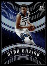 Anthony Edwards Star Gazing Silver Prizm #14 2022-23 Donruss Optic Basketball