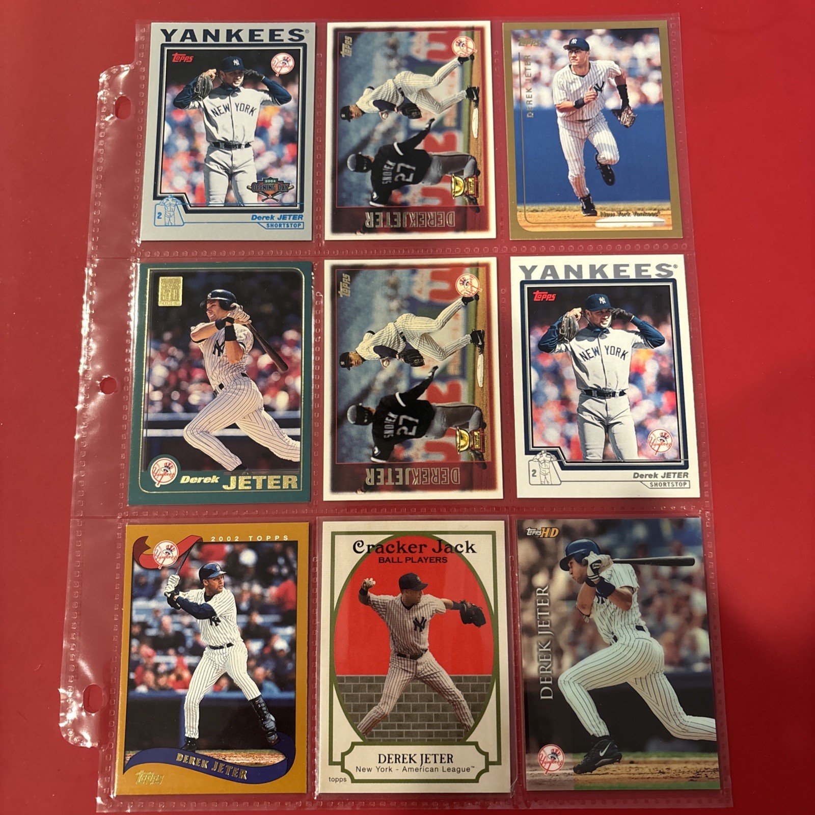 Ultimate Derek Jeter Collection 9 Different Cards EX-NM Condition