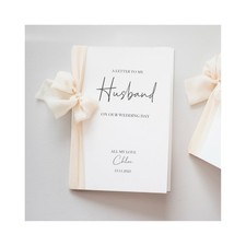 Future Spouse To My Husband Card Love Letter Personalised Husban Card From Bride