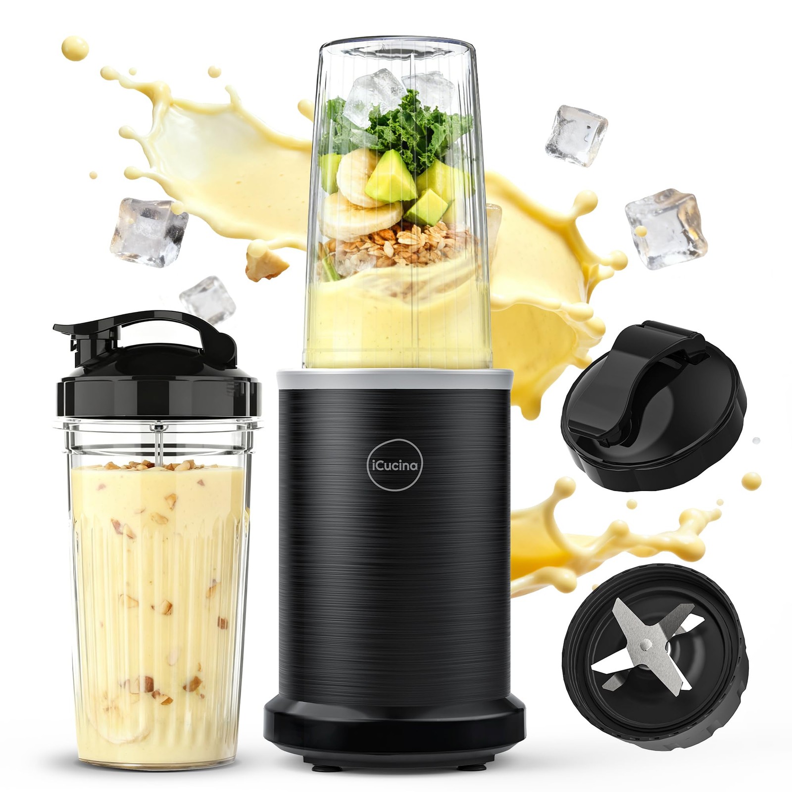 Smoothie Blender, 1000W Personal Blender for Shakes and Smoo