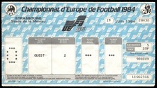 Ticket 1984 Denmark vs. Belgium EURO 1984  16580