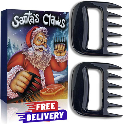 Meat Claws for Shredding Santa BBQ Claws Gift Box Barbecue Pulled Pork Shredder