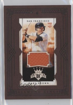 2015 Panini Diamond Kings Mini Framed Materials 26/49 Gary Brown Rookie RC 0o9