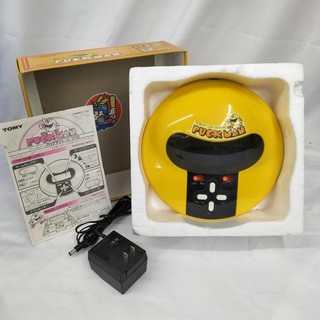 TOMY LSI Game PUCK MAN Retro Video Game Used Boxed with Manual Free Shipping