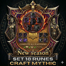 DIABLO 4🎃SEASON 13💥Full set 18 runes to craft Mythic💥