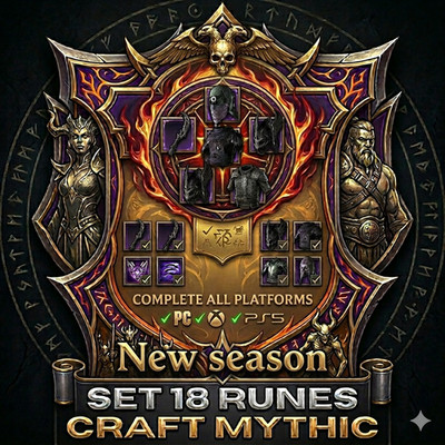 DIABLO 4 SEASON 13 Full set 18 runes to craft Mythic 