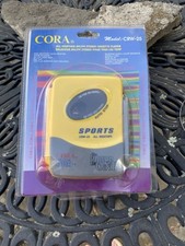 CORA WALKMAN Radio/cassette model CRW-25 Banana Yellow, Water Resistant READ