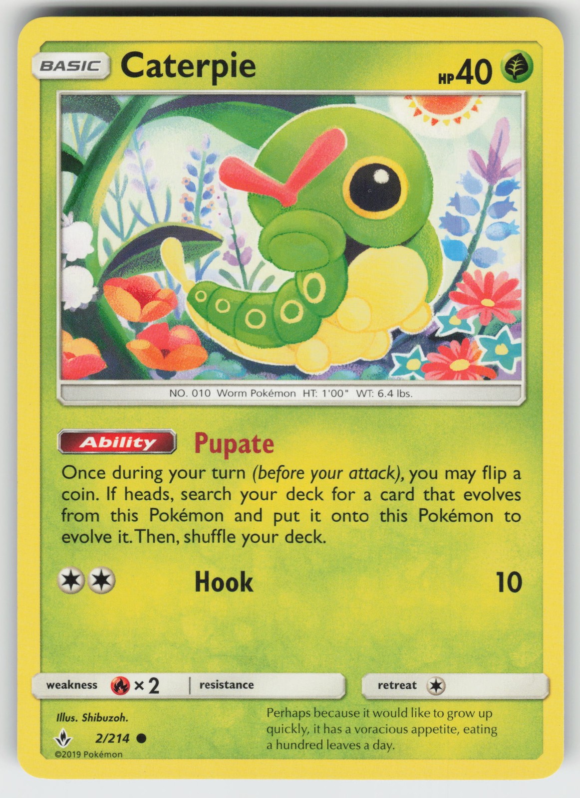 Caterpie Common SM - Unbroken Bonds 2/214 Pokemon