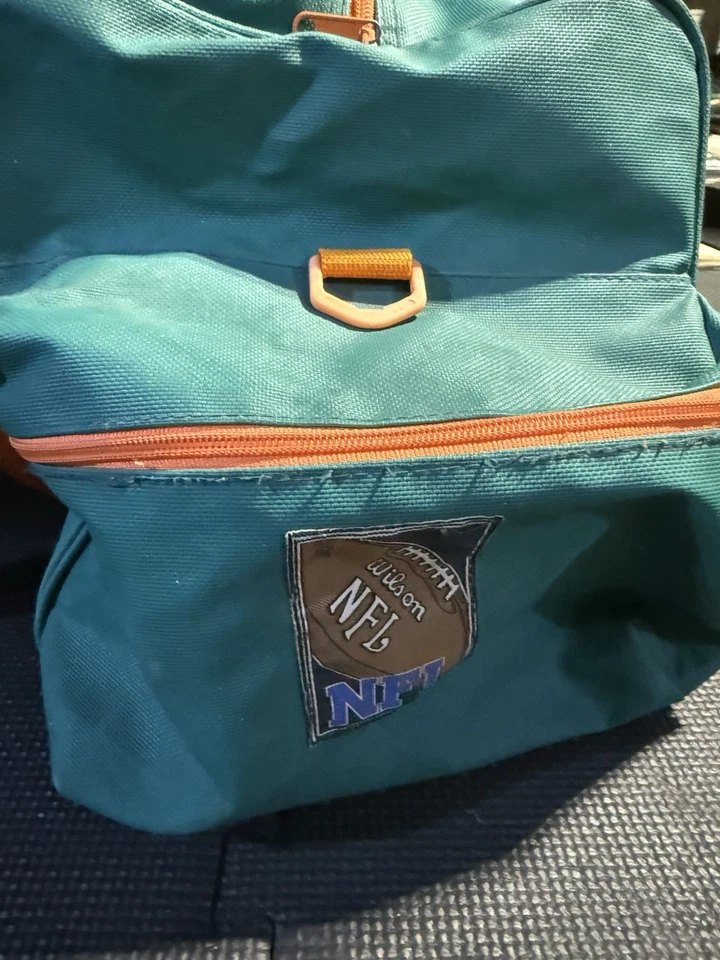 Bolso de Lona De Colección Miami Dolphins Equipo NFL Correa para el Hombro Verde Azulado Foto 2 de 4