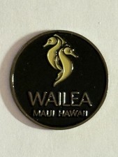 Wailea Golf Club 1" Coin Style Golf Marker - Maui, Hawaii - A Beauty 