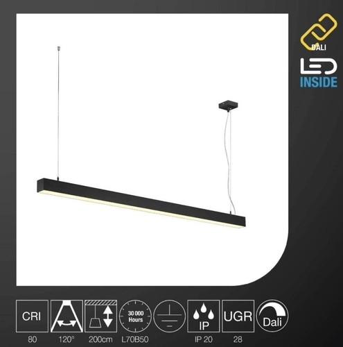 SLV Q-LINE SINGLE LED x 4, pendant, 1500mm, black 1001306 - Bargain RRP 329£=ONE - Picture 7 of 24