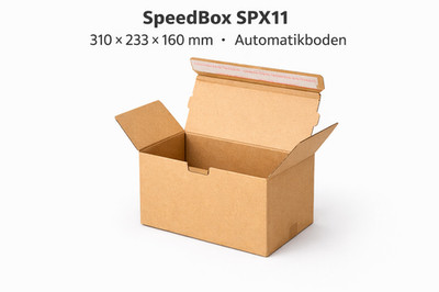 960x Stück SpeedBox SPX11, 310 x 230 x 160 mm, Schnellaufrichtkarton, Automatik