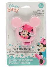 Disney Minnie Mouse Pacifier Holder Color: pink Size: one size