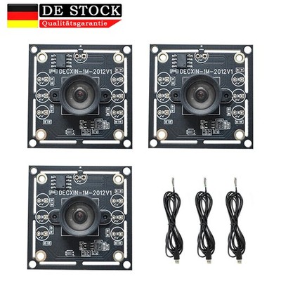 3X 100-Grad-Kameramodul 1 MP HBV OV9732 30 FPS Kamera 1280 X 720+ 2m USB Kabel