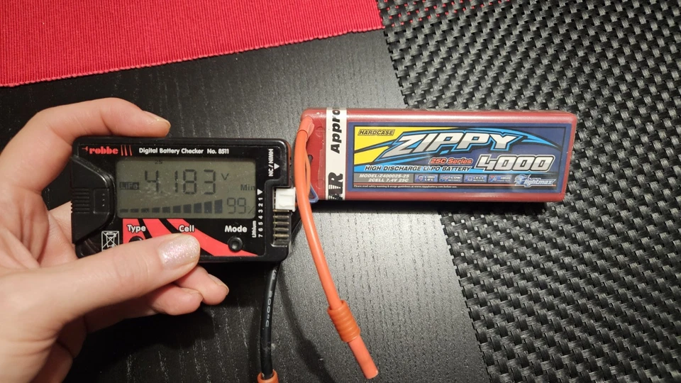 Zippy 4000mAh 2S1P 25C Hard Case Lipo Daten in den Bildern - Bild 4 von 4