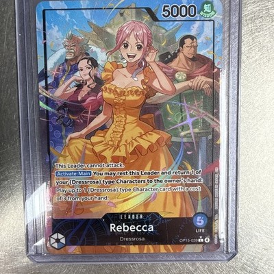 Rebecca (Alt Art) OP15-039 L Adventure on KAMI's Island- ONE PIECE Card Holo 