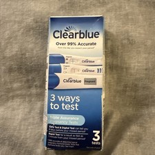 Digital Clearblue Triple Assurance Pregnancy Tests, 3 Tests Exp 07/26 Fast Ship