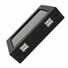 Pin Display Case Orderly Storage Transparent Dustproof Black Badge Storage Box